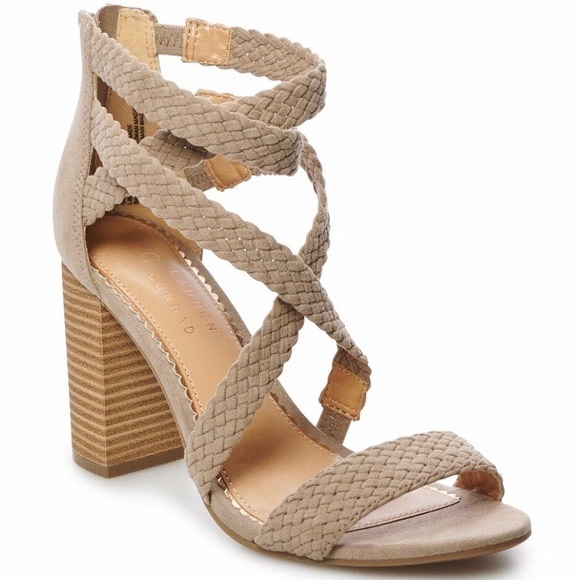 LC Lauren Conrad Shoes - Lauren Conrad Braided High Heel Sandals size 7.5